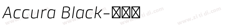 Accura Black字体转换 Accura Black字体转换